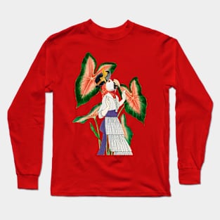 Funny Parrot Lady Long Sleeve T-Shirt